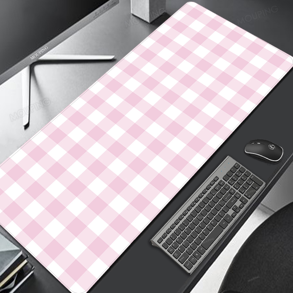 Gaming Keyboard Mouse Combo - Pembe Kafes Mouse Pad Kawaii Sevimli