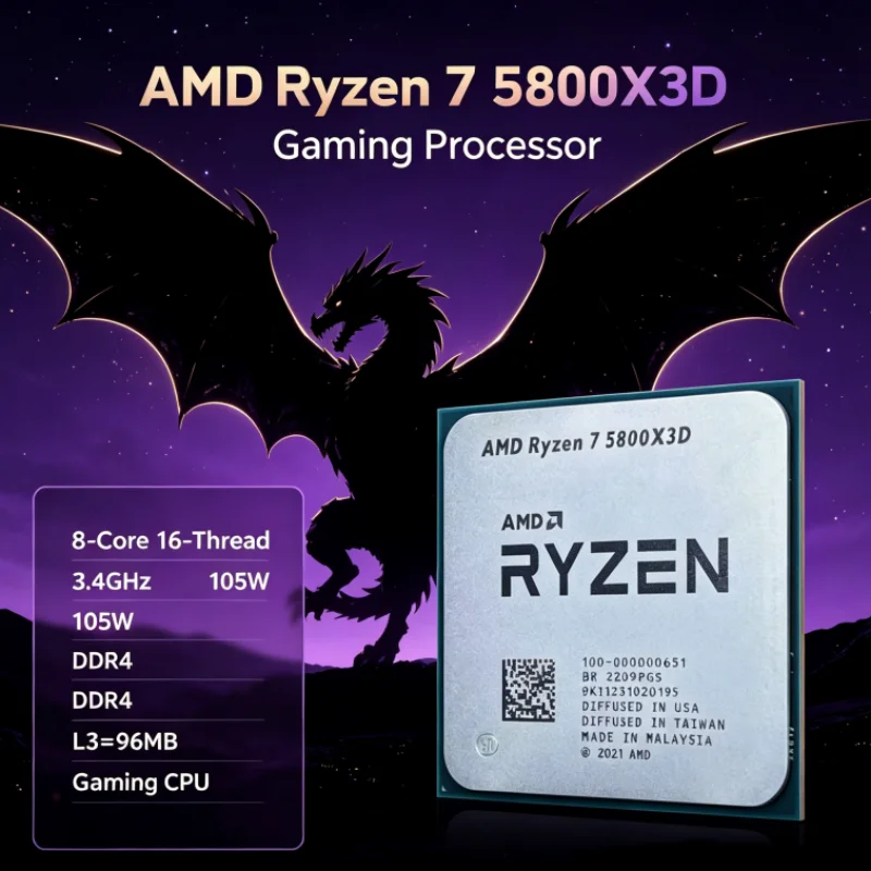 Amd Cpu Ryzen 7 - AMD R7 5800X3D 96 MB 8