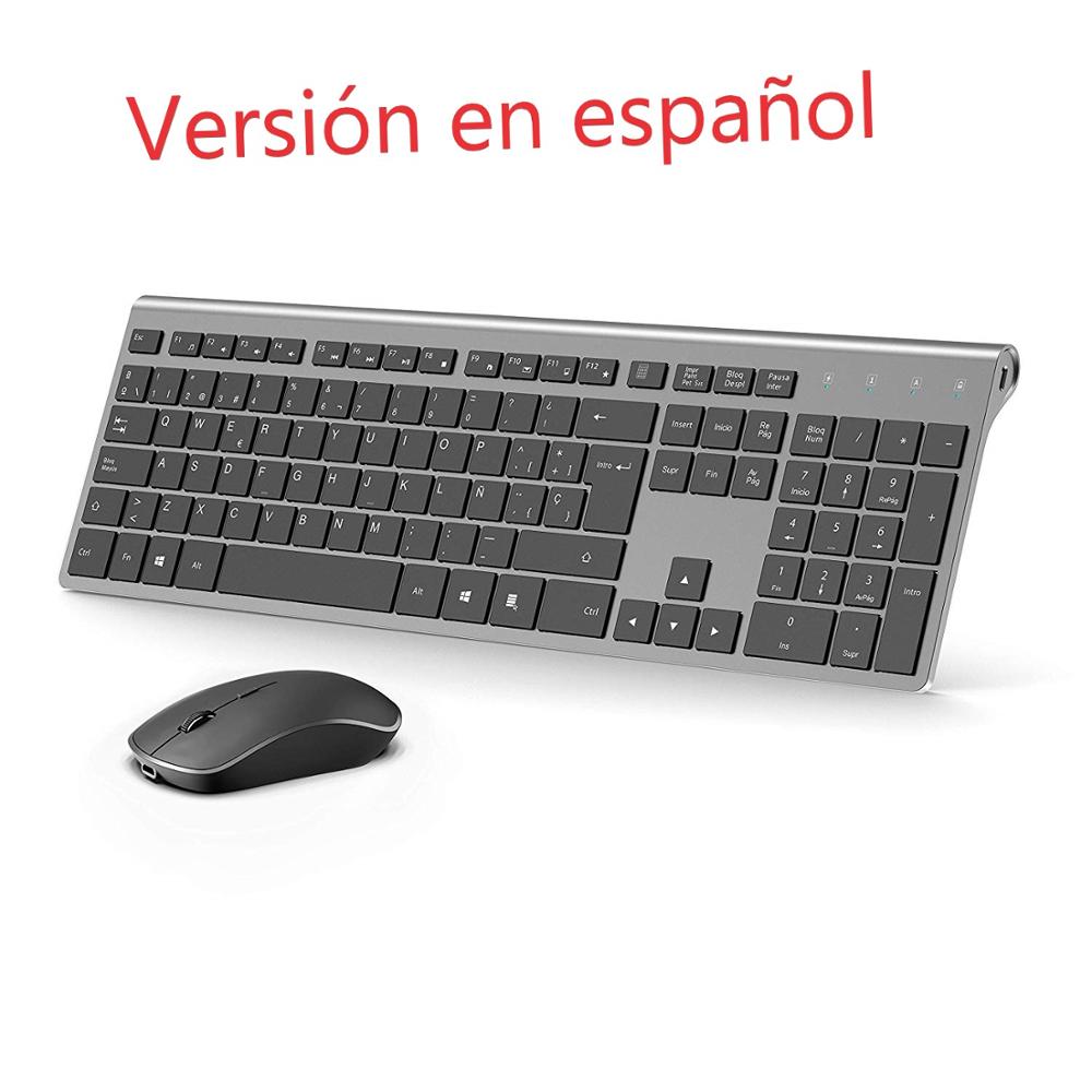 Gaming Keyboard Mouse Combo - Kablosuz klavye ve fare seti İspanyolca