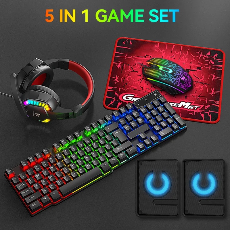 Gaming Keyboard Mouse And Headset Combo - 5'i 1 Arada Oyun Seti: 4