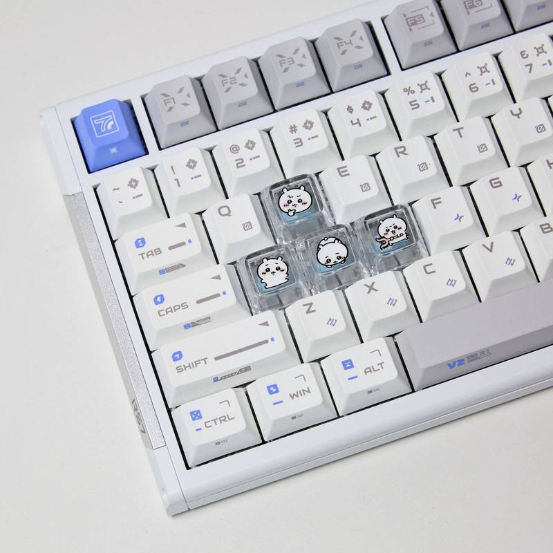 Gaming Keyboard Backlit - Chiikawa 4 Adet El Yapımı Şeffaf