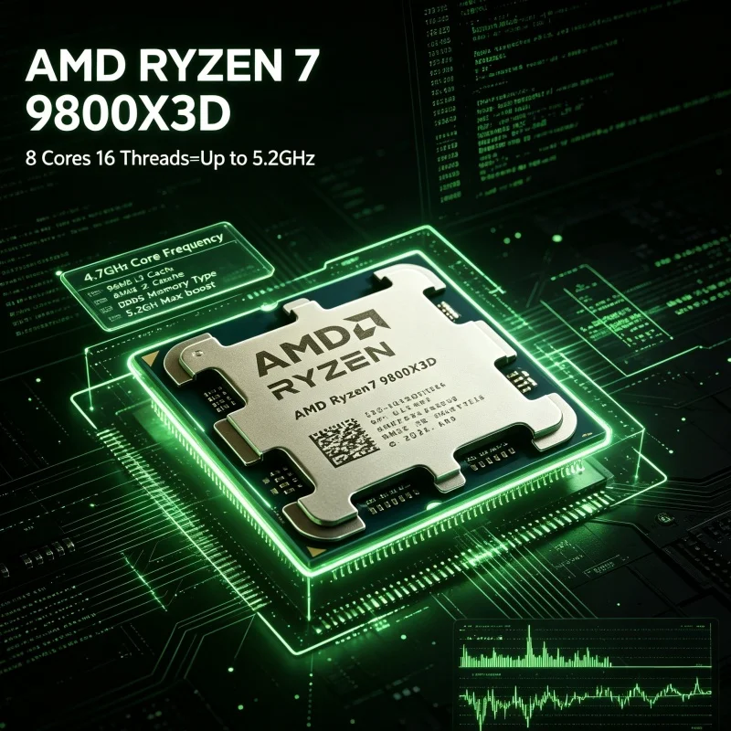 Amd Cpu Ryzen 7 - AMD Ryzen 7 9800X3D X3D Önbellekli