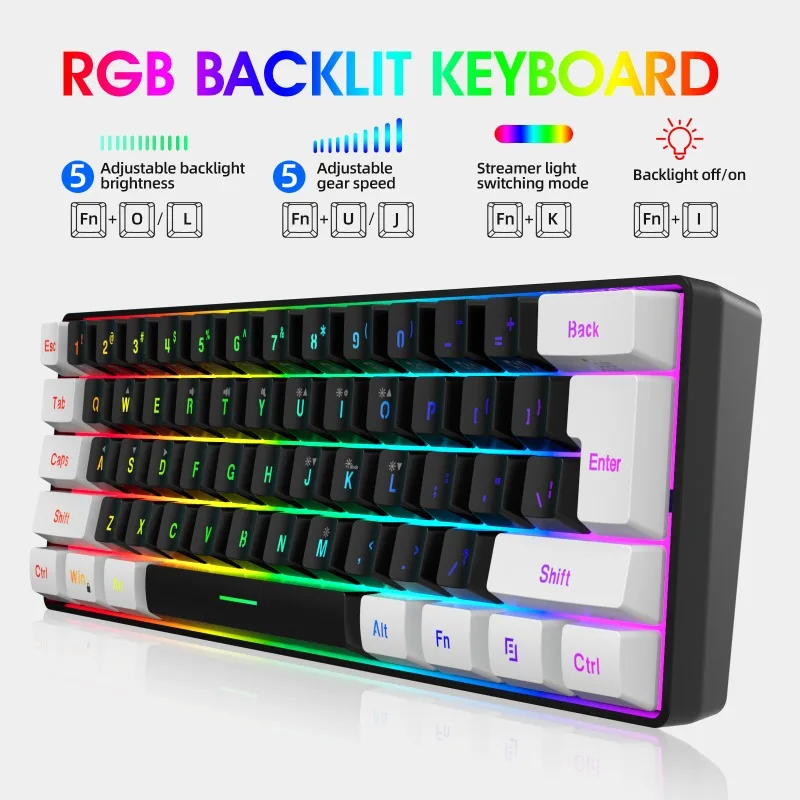Klavye ve Fare %60 Bilgisayar  - Gaming Keyboard Mouse And Headset Combo incelemesi ve fiyatı
