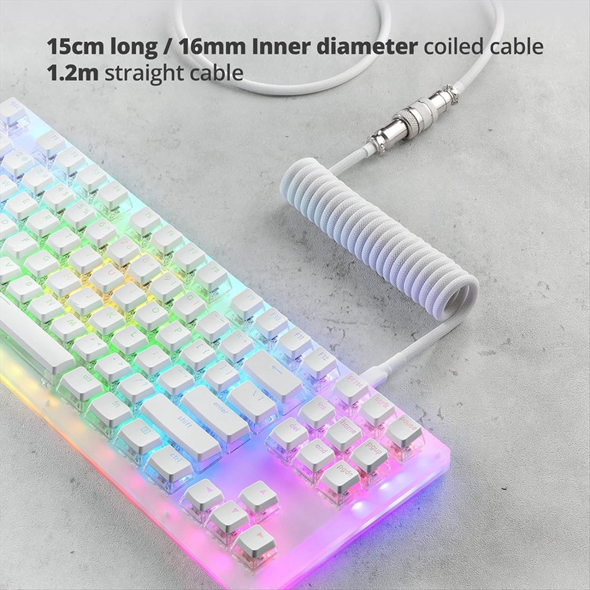 AAAE USB Type-C Oyun Klavyeler - Coiled Usb Cable incelemesi ve fiyatı