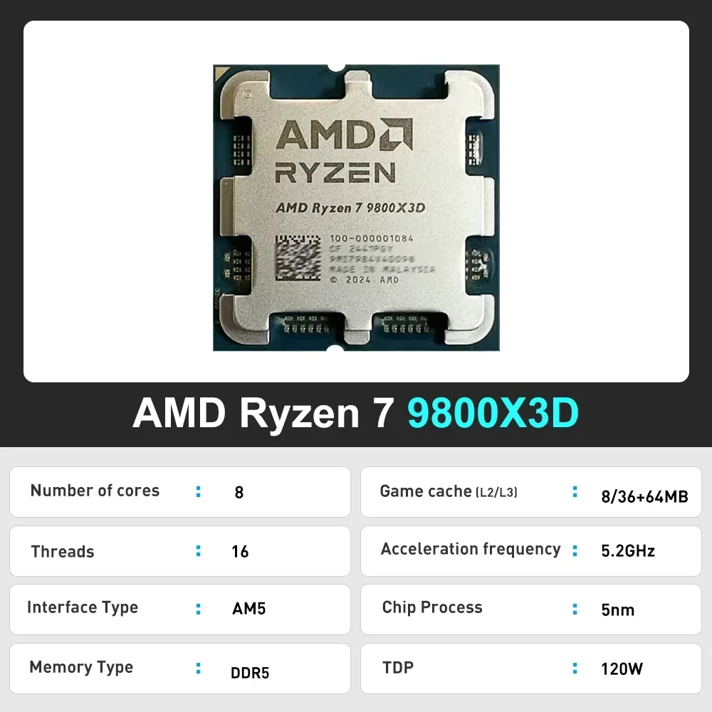 Ryzen 7 9800X3D AMD AM5 Masaüs - Amd Cpu Ryzen 7 incelemesi ve fiyatı
