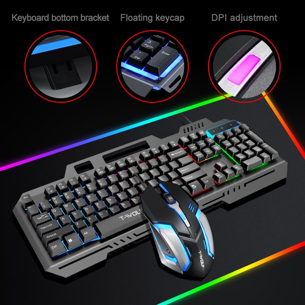 T WOLF TF600 Arkadan Aydınlatm - Gaming Keyboard Mouse Combo incelemesi ve fiyatı