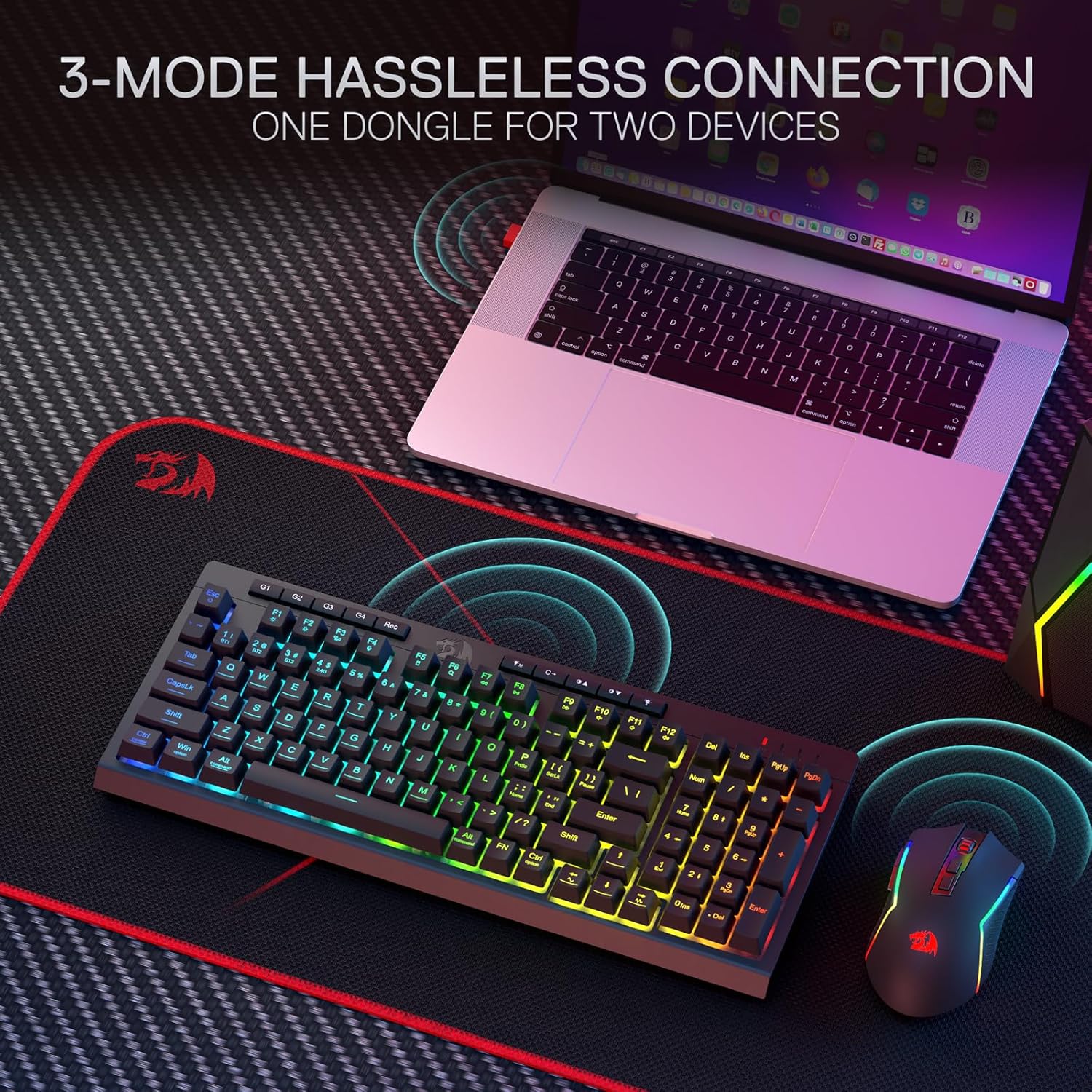 Redragon S142 Kablosuz Oyun Kl - Gaming Keyboard And Mouse For Xbox incelemesi ve fiyatı