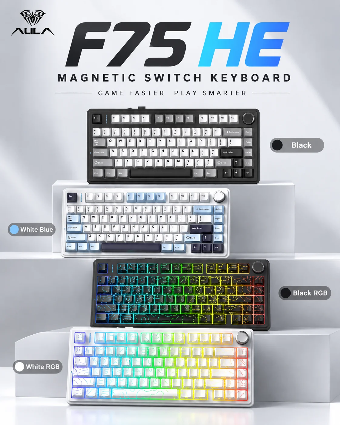 AULA F75 HE Manyetik Klavye, % - Gaming Keyboard Magnetic Switches incelemesi ve fiyatı