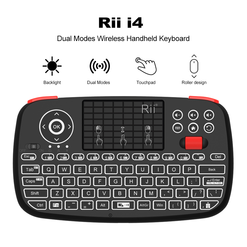 Rii I4 Mini BT Kablosuz Klavye - Gaming Keyboard Hand incelemesi ve fiyatı