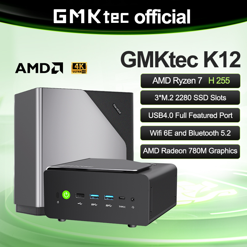 GMKtec K12 Mini Bilgisayar AMD - Amd Cpu Ryzen 7 incelemesi ve fiyatı